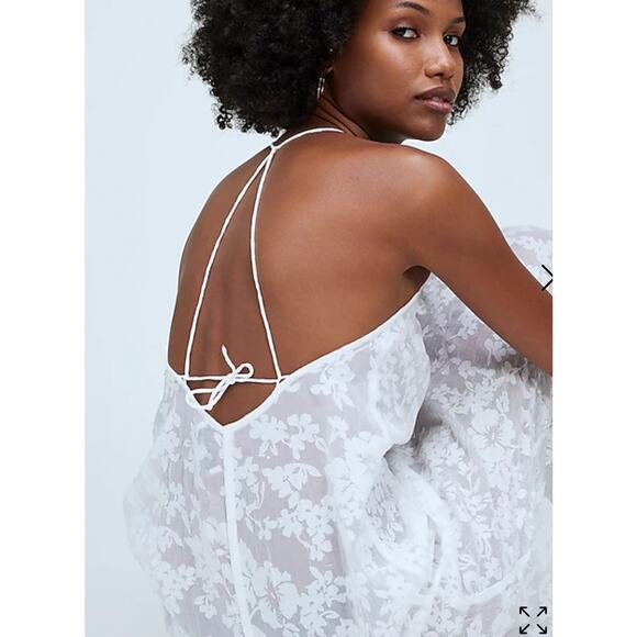 Madewell Floral Halter Cover-Up Midi Dress Size XXS NWT - Picture 8 of 9